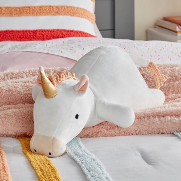 Unicorn Weighted Plush Throw Pillow - Pillowfort - Picture 2 of 9